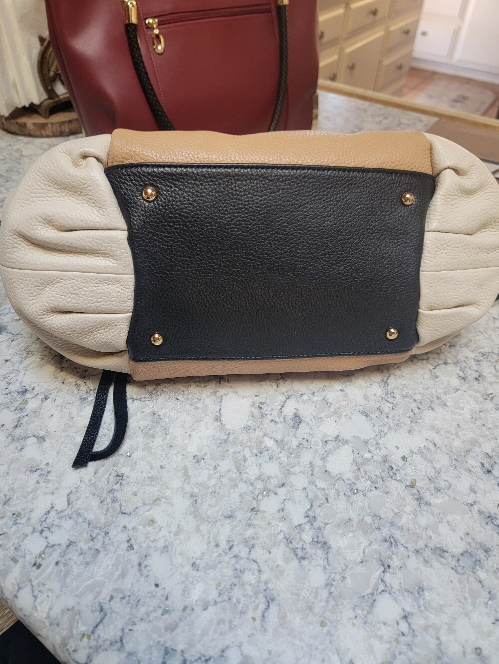 Gorgeous Aimee Kestenberg Leather Bag w/ Crystal Martini Key Fob Charm 🍸 - Picture 8 of 12
